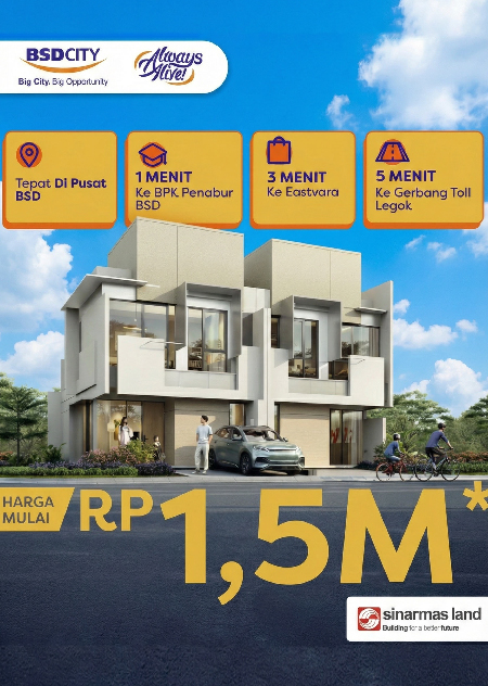 ⭐ Rumah Murah Central BSD CITY‼️