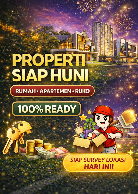 PROPERTI SIAP HUNI – 100% READY!
