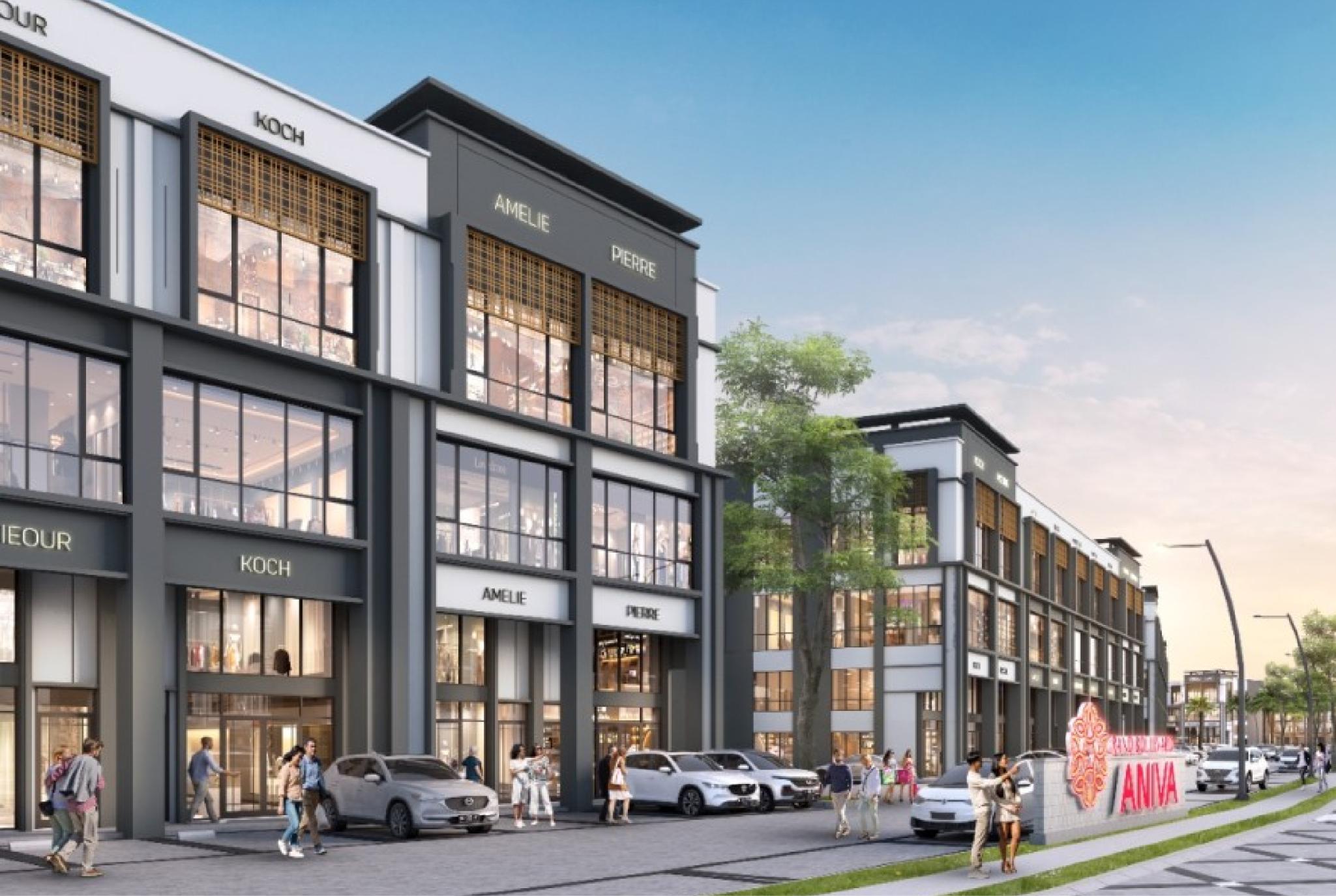 Grand Boulevard Aniva Studio Loft Type 5 x 17 Corner Double Facade 